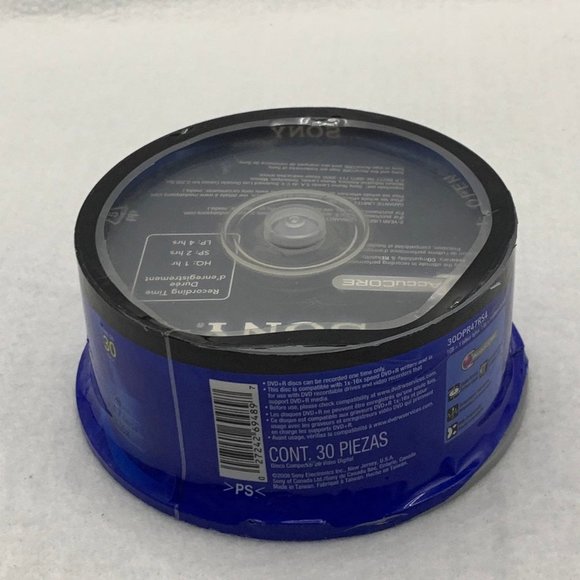 NEW Sony DVD+R 30-Pack Spindle - Picture 3 of 5